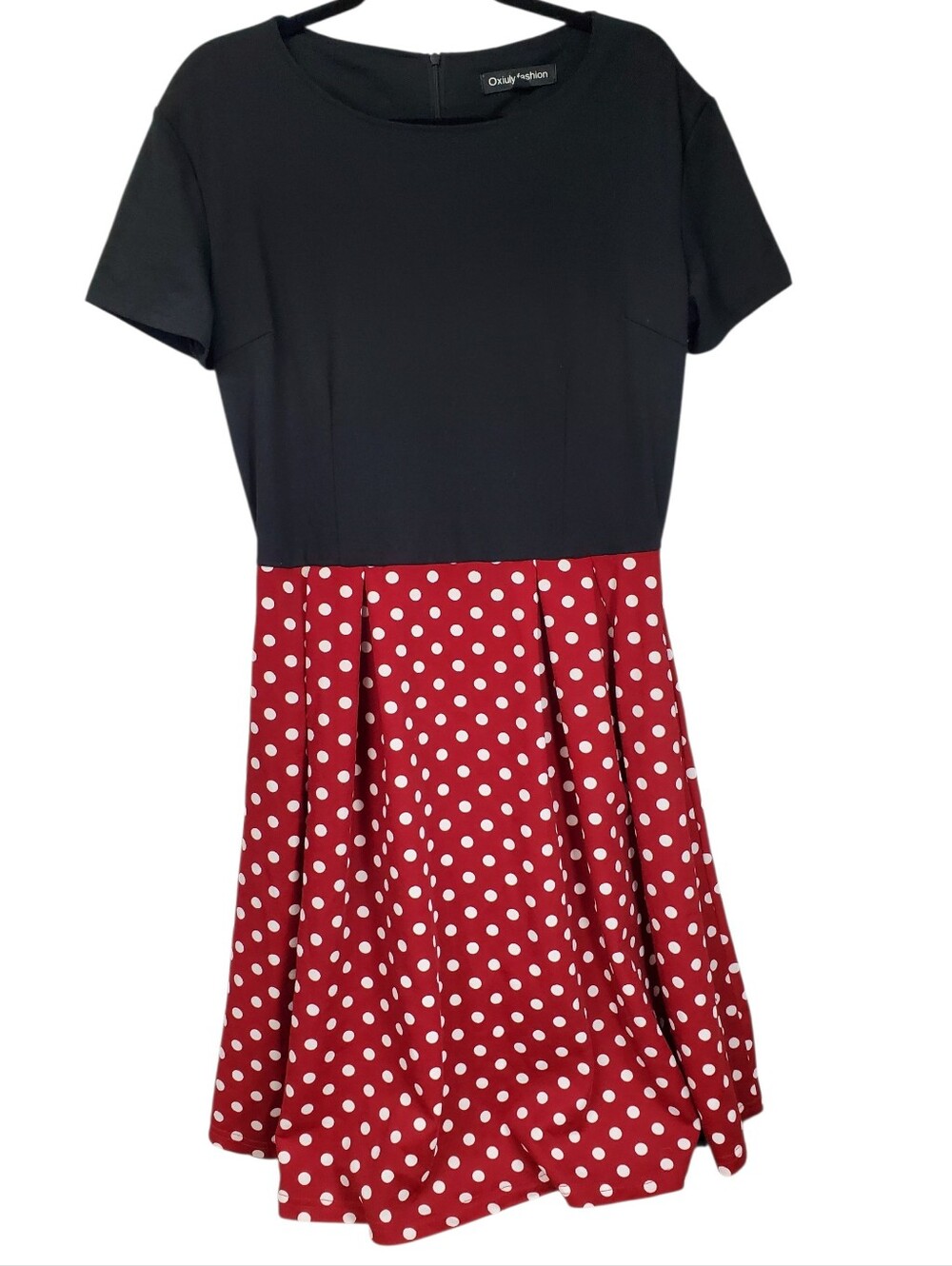 Minnie Mouse Style Polka Dot Dress Size XL Office Siren Casual Travel Vacation